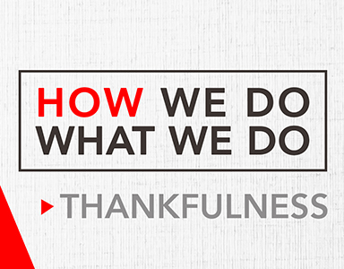 How We Do What We Do: Thankfulness – Rev. Dr. Bob Fuller 11/24/19
